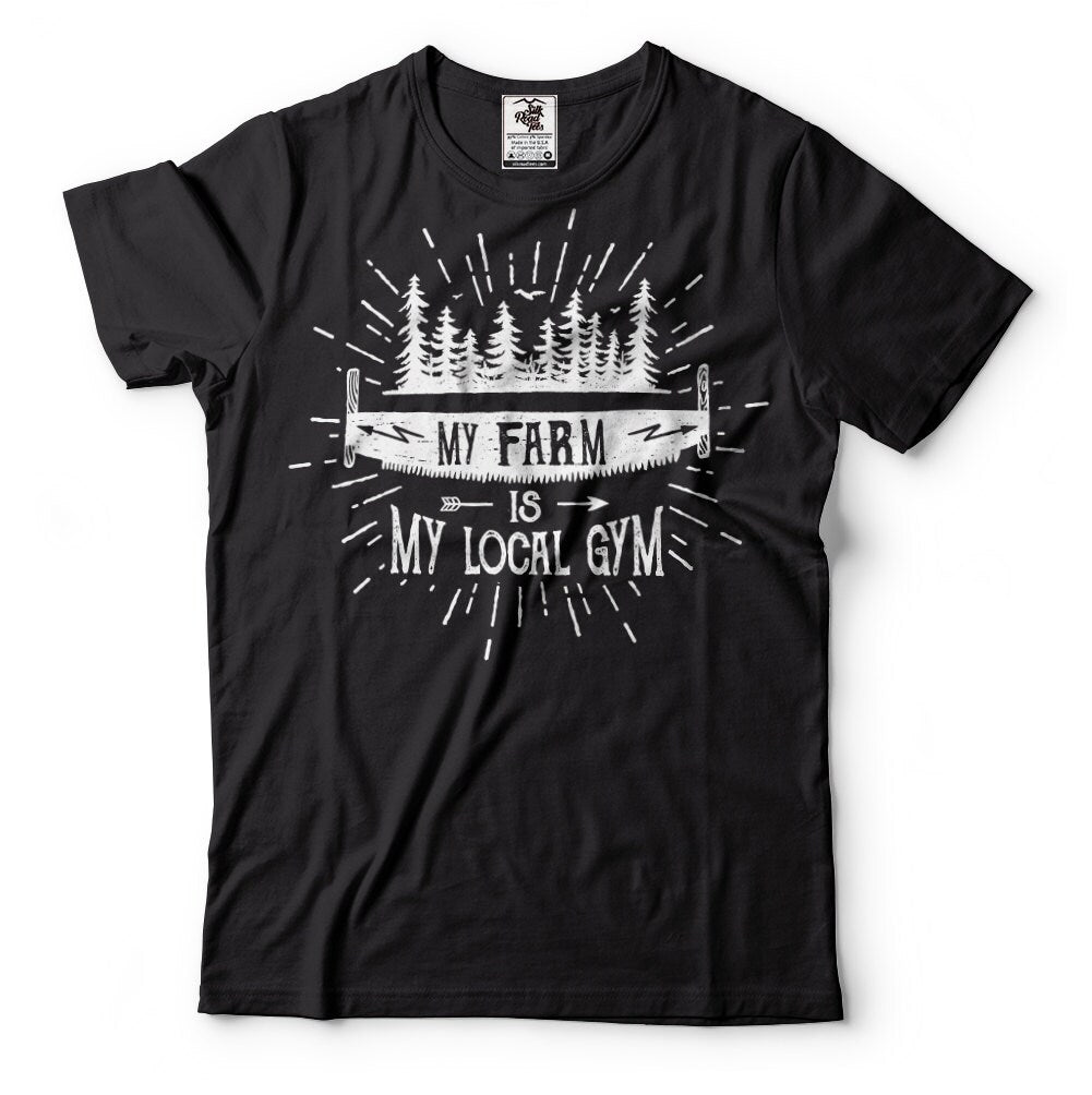 Forest is my Local GYM Funny T shirt lumberjack Tee Shirt Camping Camp Nature Forest Tee Shirt Gift for Dad Gift for Grandpa Papa Graphic Tee – Aesthetic Look · High-Quality Print