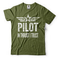 Pilot T shirt Funny Pilot Flight School Instructor Motivational T shirt in Thrust I trust Tee shirt wright brothers Flying Plane T shirt Graphic Tee – Easygoing Wear · Great Gift For Fans