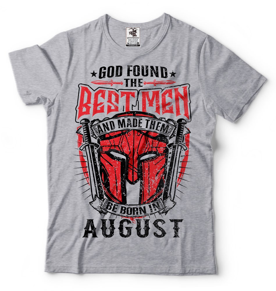 Born In August Tee Shirt Gift for Man Husband Boyfriend August Birthday Tee Shirt Gift for Birthday Men39s Tshirt Graphic Tee – Warm & Stylish · Must-Have Style