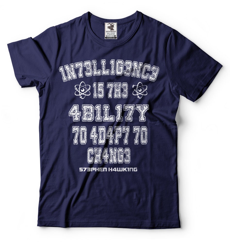 Stephen Hawking Intelligence T shirt science T shirt Scientist T shirt Hawking Ability Tee Shirt Graphic Tee – Premium Graphic · Perfect For Daily Wear