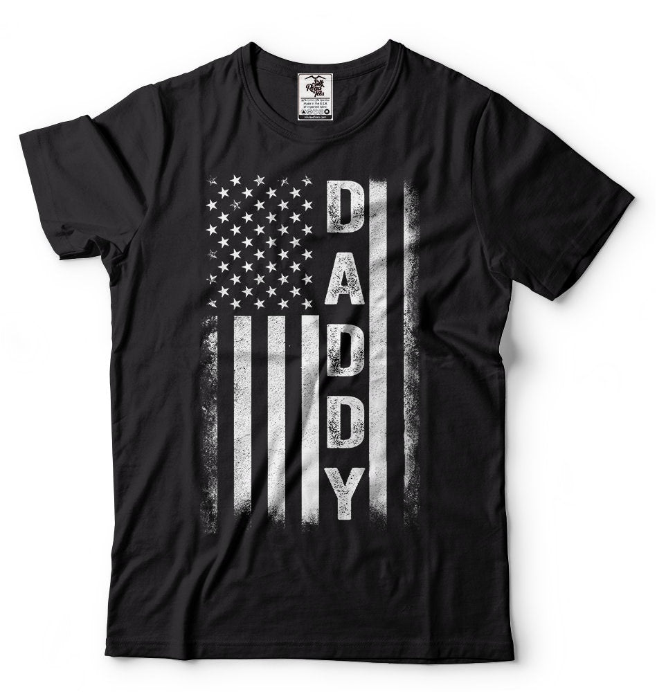 American Dad T shirt Best Father39s day DADDY shirt US flag American Flag DADDY shirt Mens T shirt patriotic Tee Graphic Tee – Feel-Good Design · Great Gift For Fans