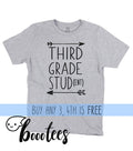 Third Grade Shirt Boy T Shirt 3rd Grade First Day of School Back to School Outfit Clothes Graduation Funny Stud Student Tribe Kid Hello Graphic Tee – Bold Style · High-Quality Print