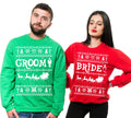 Groom Bride Christmas Engagement Weeding Sweaters men39s Green Fleece Sweatshirt Womens Unisex Red Sweatshirt Sweatshirt – Soft Feel · Trending Graphic Apparel