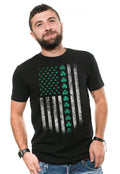 St Patricks Day USA Flag Shamrock Clover Tee shirt Saint Patricks day party Shirt Irish American Tee Graphic Tee – Feel-Good Design · Must-Have Style