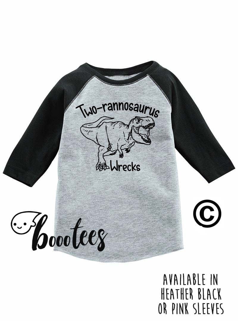 2nd Birthday Shirt Raglan Dinosaur Kids Toddler T Shirt T Tee Second Bday Turning Two Years Old Name Son Daughter Party Girl Boy 2 Dino Graphic Tee – Aesthetic Look · Trending Graphic Apparel