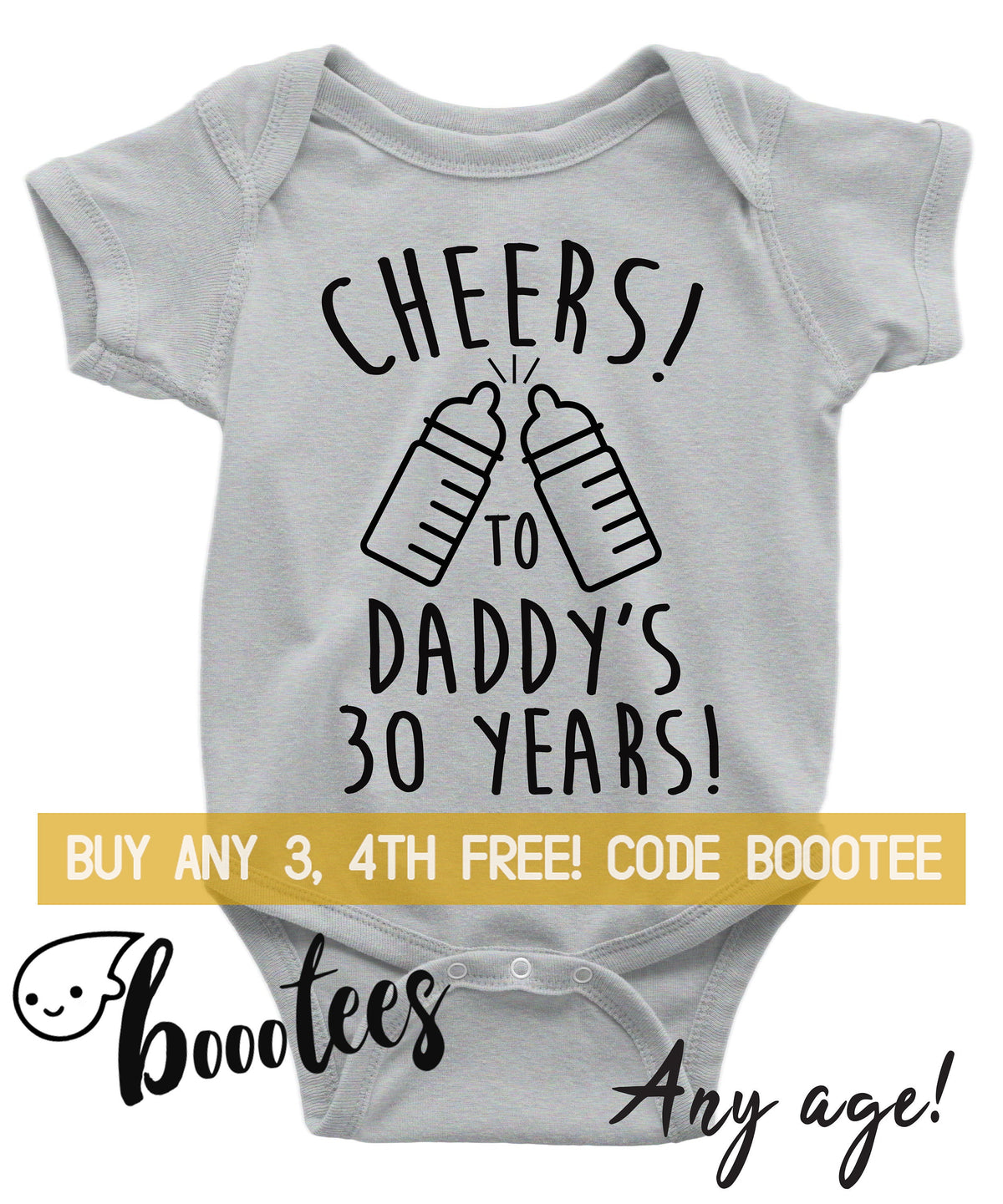 30th Birthday Shirt Kids Baby Toddler T Shirt T Tee Bday Turning 30 Years Old Dad Son Daughter Birthday Party Outfit Girl Boy First Kid Wife Graphic Tee – Fan Favorite · Great Gift For Fans
