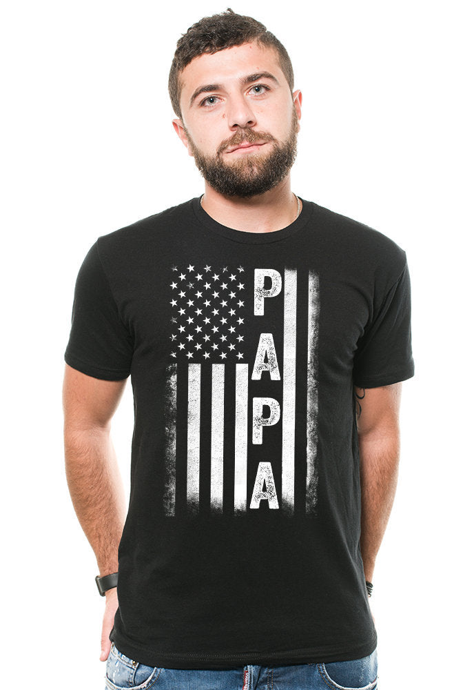 American Papa T shirt Best Father39s day Papa Daddy shirt US flag American Flag Papa shirt Mens T shirt patriotic Tee Graphic Tee – Everyday Comfort · High-Quality Print