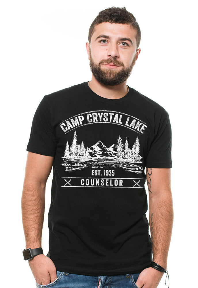 Camp Counselor T shirt Camp Crystal Lake Mens Tee Shirt Graphic Tee – Everyday Comfort · Must-Have Style
