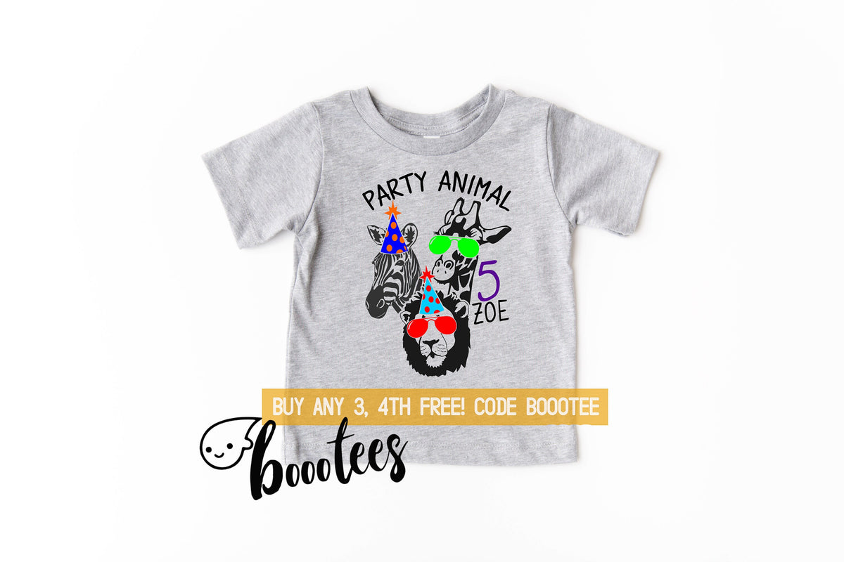 5th Birthday Shirt Party Animal Tee Adults Matching Kids Toddler T Shirt Fifth Bday Five 5 Years Old Party Zoo Lion Boy Girls Giraffe Girl Graphic Tee – Everyday Comfort · Trending Graphic Apparel