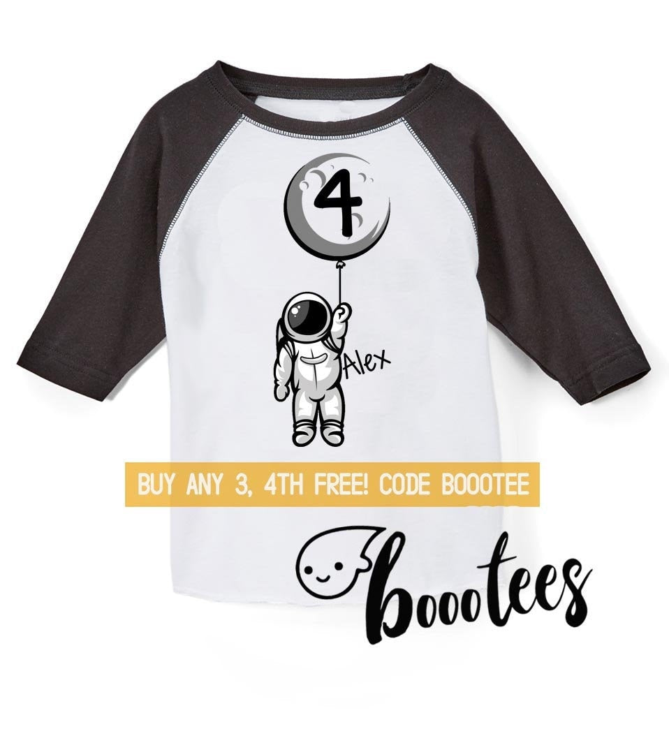 4th Birthday Shirt Moon Kids Toddler T Shirt T Tee Second Bday Turning Four 4 Years Old Nephew Son Daughter Birthday Party Favors Girl Boy Graphic Tee – Cozy Vibes · Top Pick For Any Outfit