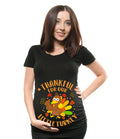 Thanksgiving Turkey Funny Maternity Tee shirt Little Turkey Pregnancy announcement expecting mom Tee shirt Graphic Tee – Feel-Good Design · Must-Have Style