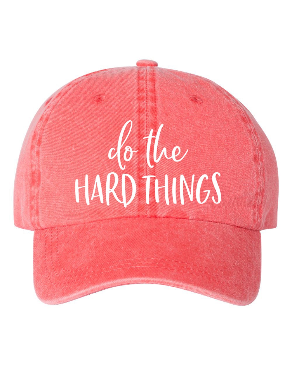 Do The Hard Things Hat Inspiration Cap Motivational Hat Positive Baseball Cap Personal Growth Cap Law of Attraction Graphic Tee – Cozy Vibes · Must-Have Style