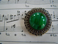 Vintage 60s Green Marble Stone with Silver Trim Costume Jewelry Brooch Pin Graphic Tee – Feel-Good Design · Trending Graphic Apparel