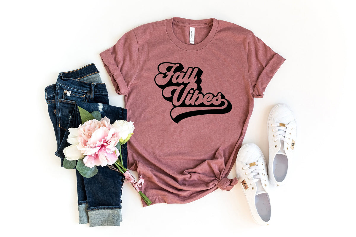 Retro Fall Vibes T shirt Cute Fall Tee Fall Season Shirt Pumpkin Spice Lover Shirt Halloween Autumn Womens Fall Shirt Cute Fall Tee Graphic Tee – Warm & Stylish · High-Quality Print