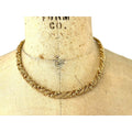 VTG Gold Tone Bead Mesh Twist Costume Jewelry Necklace Graphic Tee – Premium Graphic · High-Quality Print