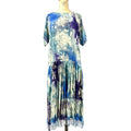 VTG 80s Blue Tie Dye Fish Fringe Drop Waist Dress Graphic Tee – Fan Favorite · Great Gift For Fans