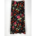 Vintage 90s Coldwater Creek Black and Red Floral Slinky Skirt Large Graphic Tee – Aesthetic Look · Must-Have Style