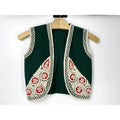 Vintage 40s 50s Kids Children39s Felt Green Open Theater Elf Swiss Boho Vest Small Graphic Tee – Warm & Stylish · Trending Graphic Apparel