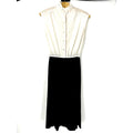 Vintage 80s Strait Lane Black and White Velvet Ruffle Collar Sleeveless Dress Small Medium Graphic Tee – Fan Favorite · Top Pick For Any Outfit