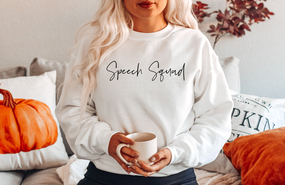 Speech Squad shirt sweatshirt hoodie tank top gift SLP Crew Speech language pathologist speech therapist therapy Hoodie – Bold Style · Perfect For Daily Wear