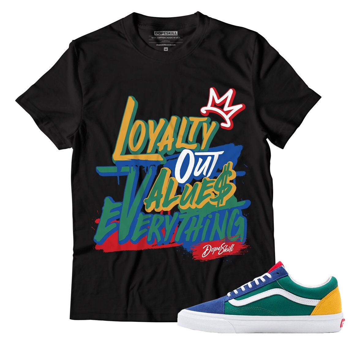 NEW L Unisex Shirt Match Vans Yacht Club Old Skool Blue Green Graphic Tee – Premium Graphic · Trending Graphic Apparel