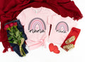 Rainbow Mama Shirt Rainbow Mini Shirt Blessed Mama Blessing Mini Thankful For My Mini Thankful For My Mama Mama Mini Matching Shirt Graphic Tee – Soft Feel · Must-Have Style