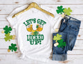St Patrick39s lets get lucked up ShirtSt Patricks Day ShirtPatrick39s Day Funny ShirtFour Leaf CloverShamrock ShirtsIrish Tshirt Graphic Tee – Warm & Stylish · High-Quality Print