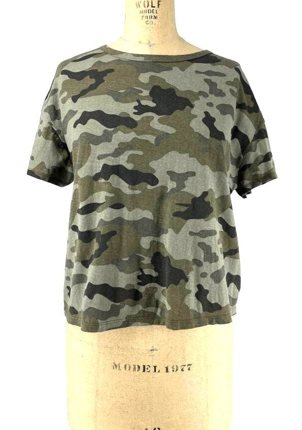 Zara Womens Short Sleeve Crew Neck Camo Cotton T Shirt S8 Graphic Tee – Cozy Vibes · Top Pick For Any Outfit