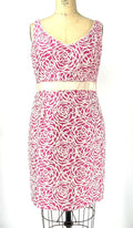 Maggy London Pink White Rose Print Sleeveless Sheath Day Dress Size 10 Graphic Tee – Premium Graphic · High-Quality Print