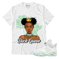 Black Queen Unisex Shirt Match Jordan 6 Womens Mint Foam Graphic Tee – Fan Favorite · Great Gift For Fans