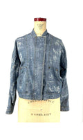 Free People Tattered Tennis Bomber Jean Jacket Indigo XS Graphic Tee – Warm & Stylish · Trending Graphic Apparel