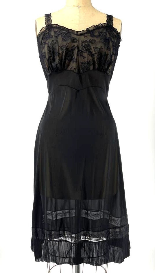 Colura Black Sheer Lace Vintage Midi Slip Dress 36 Graphic Tee – Soft Feel · Top Pick For Any Outfit