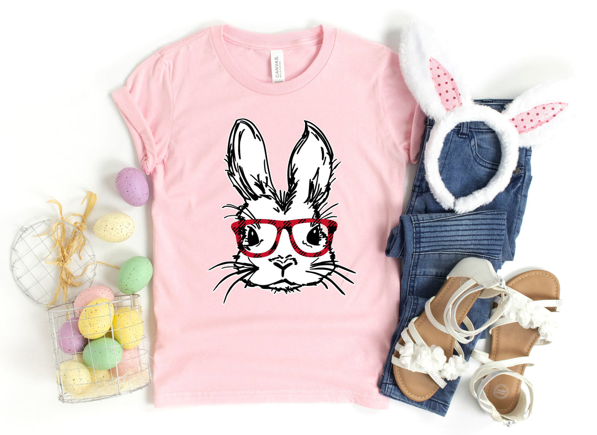 Bunny With Glasses Shirt Easter Shirt Easter Bunny Graphic Tee Cute Easter ShirtRabbit ShirtKids Easter ShirtEaster Family Shirt Graphic Tee – Cozy Vibes · Top Pick For Any Outfit