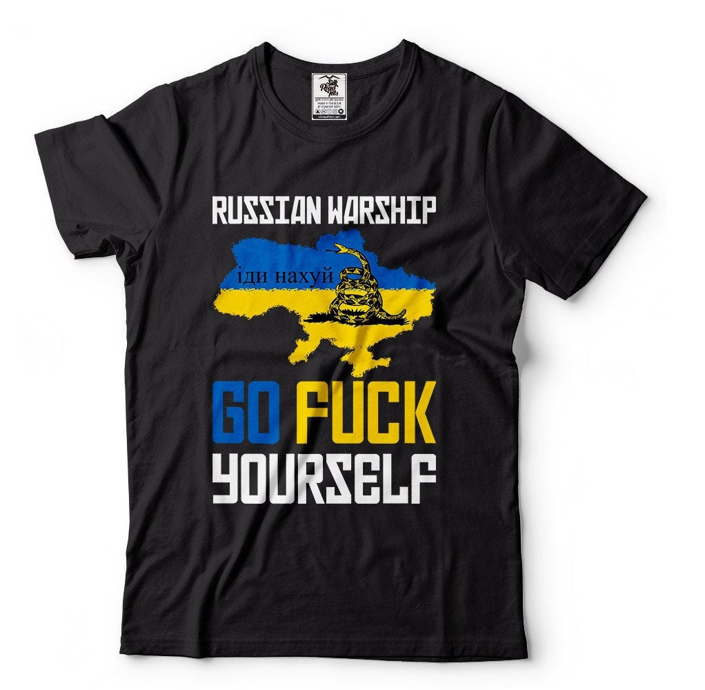 Ukraine Resistance T shirt Russian Warship Radio call Tshirt Ukraine Trident Tee Shirt Support Stand with Ukraine Tee Graphic Tee – Soft Feel · Trending Graphic Apparel