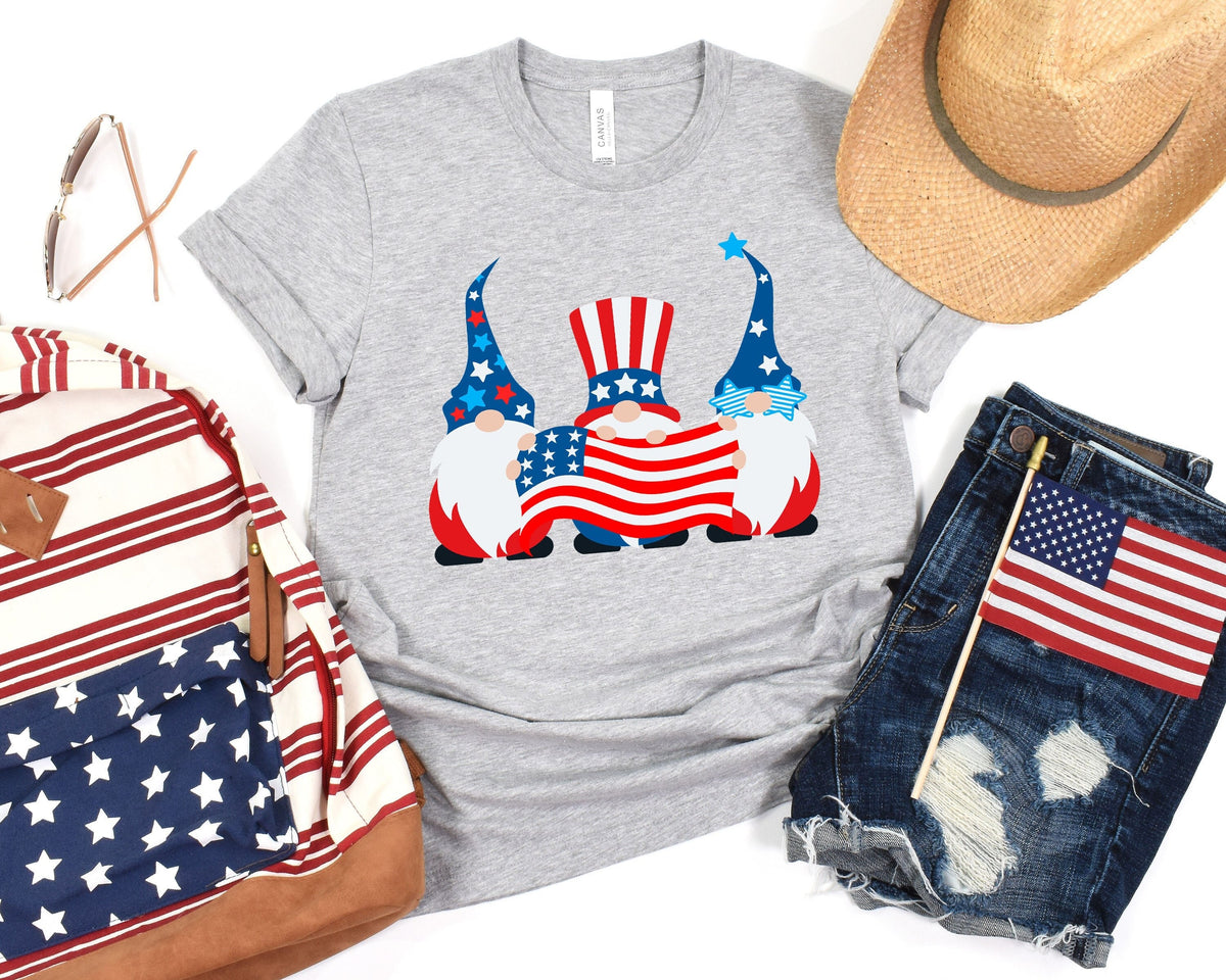 4th of July Gnome Shirt 4th of July Shirt Gnome Shirt Patriotic Shirt Independence Day Shirt 4th of July Gift Independence Day Gift Graphic Tee – Warm & Stylish · Perfect For Daily Wear