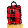 Vintage Sportsman Red Plaid Retro Dual Handle Zippered Handbag Tote Tote Bag – Feel-Good Design · Great Gift For Fans