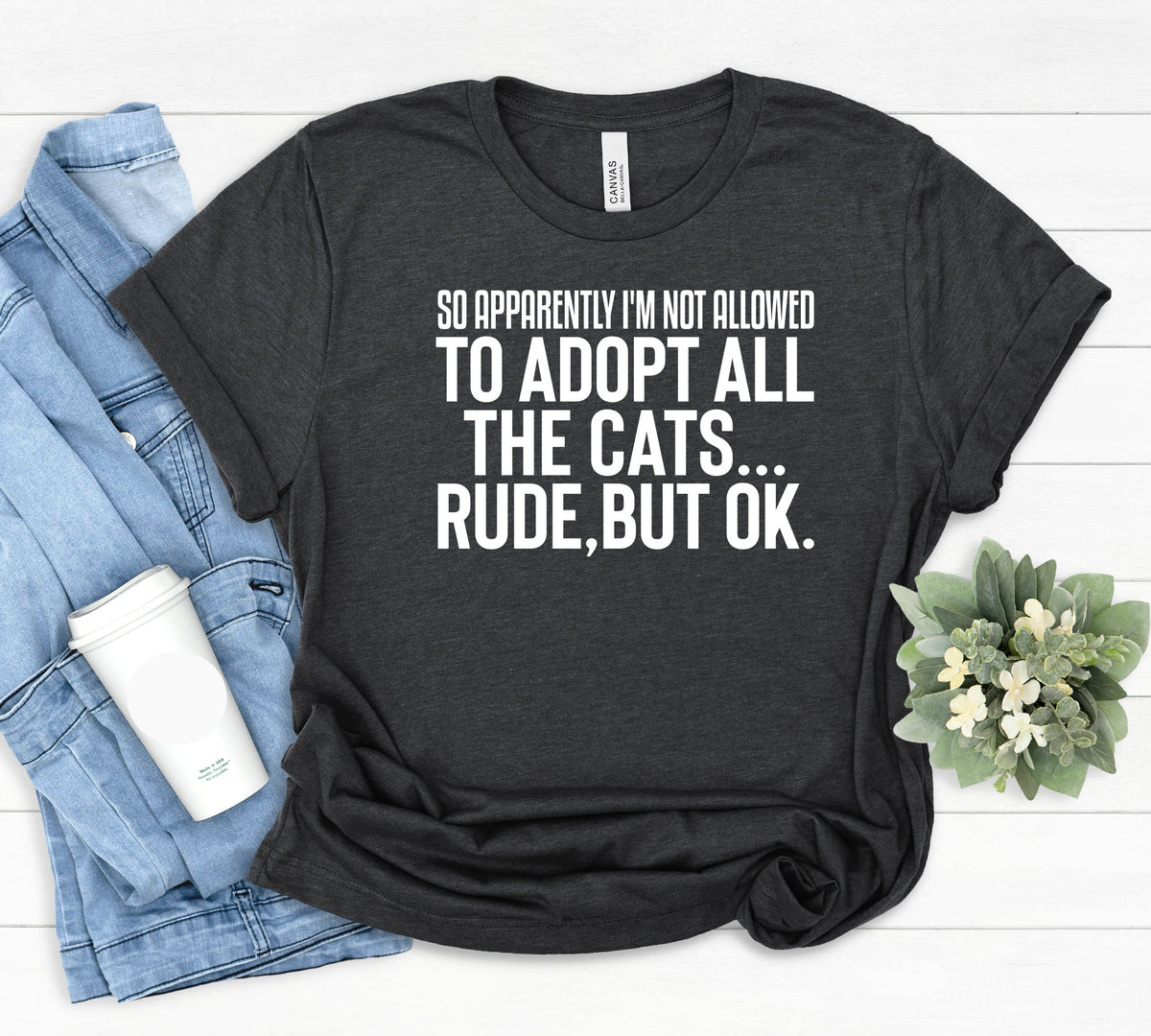 Animal Adoption Tshirt Adopt All The Cats Tee Cat Mom Shirt Cat Shirt for Women Gift for Cat Lover Cat Mama Animal Rescue Shirt Graphic Tee – Premium Graphic · Top Pick For Any Outfit