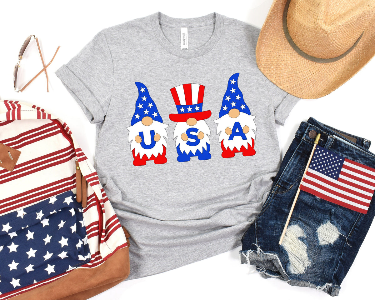 4th of July Gnome Shirt 4th of July Shirt Gnome Shirt 4th of July with My Gnomies Independence Day Shirt 4th of July Gift Graphic Tee – Premium Graphic · High-Quality Print