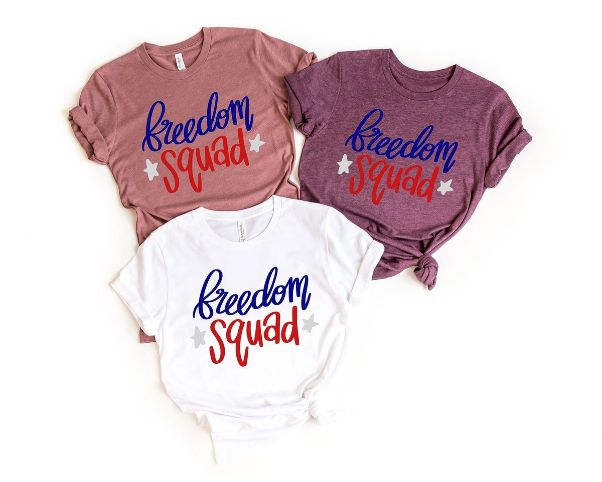 4th of July 2022 ShirtFreedom Squad Shirt4th Of July ShirtPatriotic ShirtIndependence Day ShirtsPatriotic Family ShirtsFreedom Shirt Graphic Tee – Everyday Comfort · Great Gift For Fans