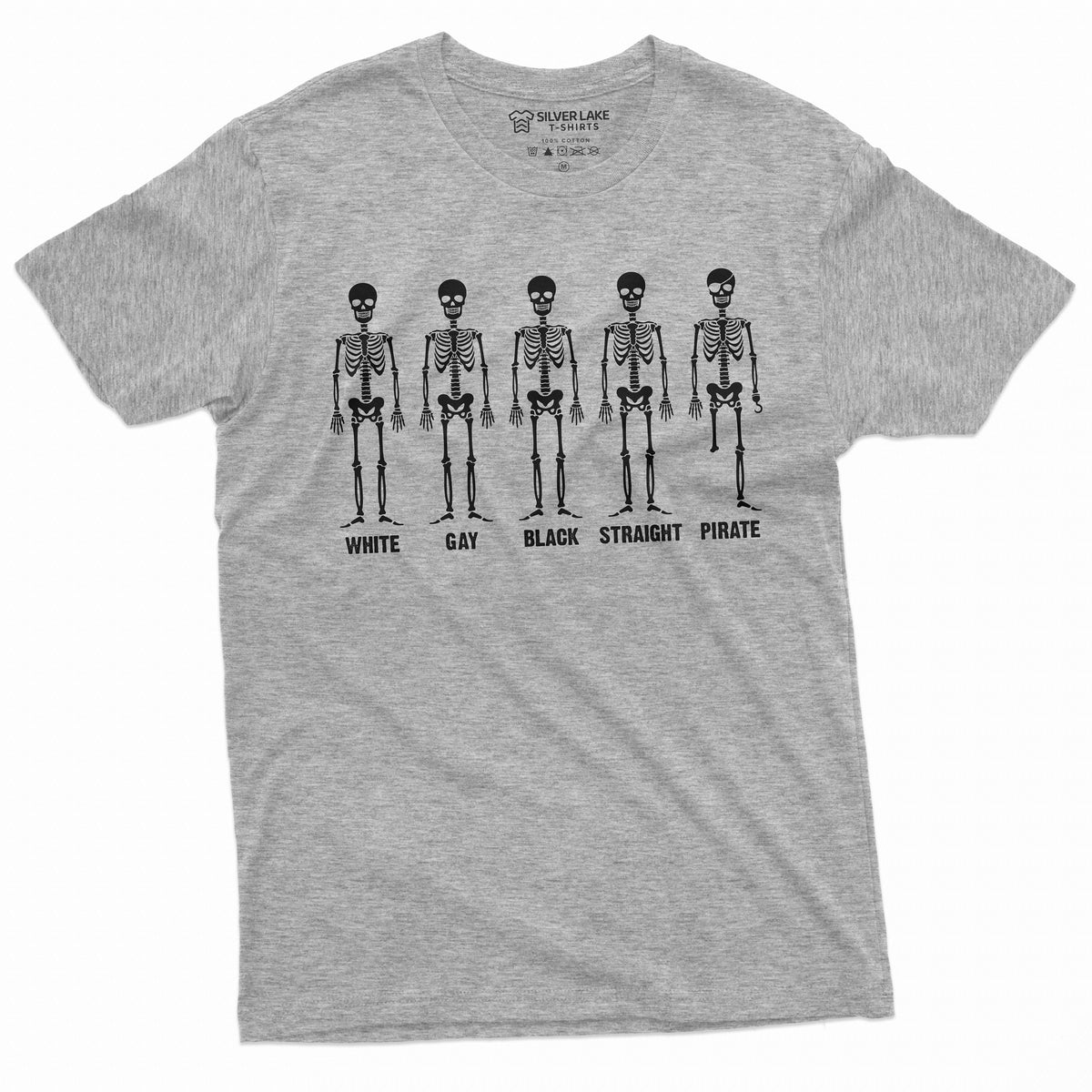 Equality Skeleton Tee Shirt White Gay Black Straight Pirate Tee Mens Womens Shirts Graphic Tee – Easygoing Wear · Trending Graphic Apparel