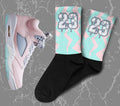 ZicZac Sublimated Socks Match Jordan 5 Easter Graphic Tee – Soft Feel · Must-Have Style