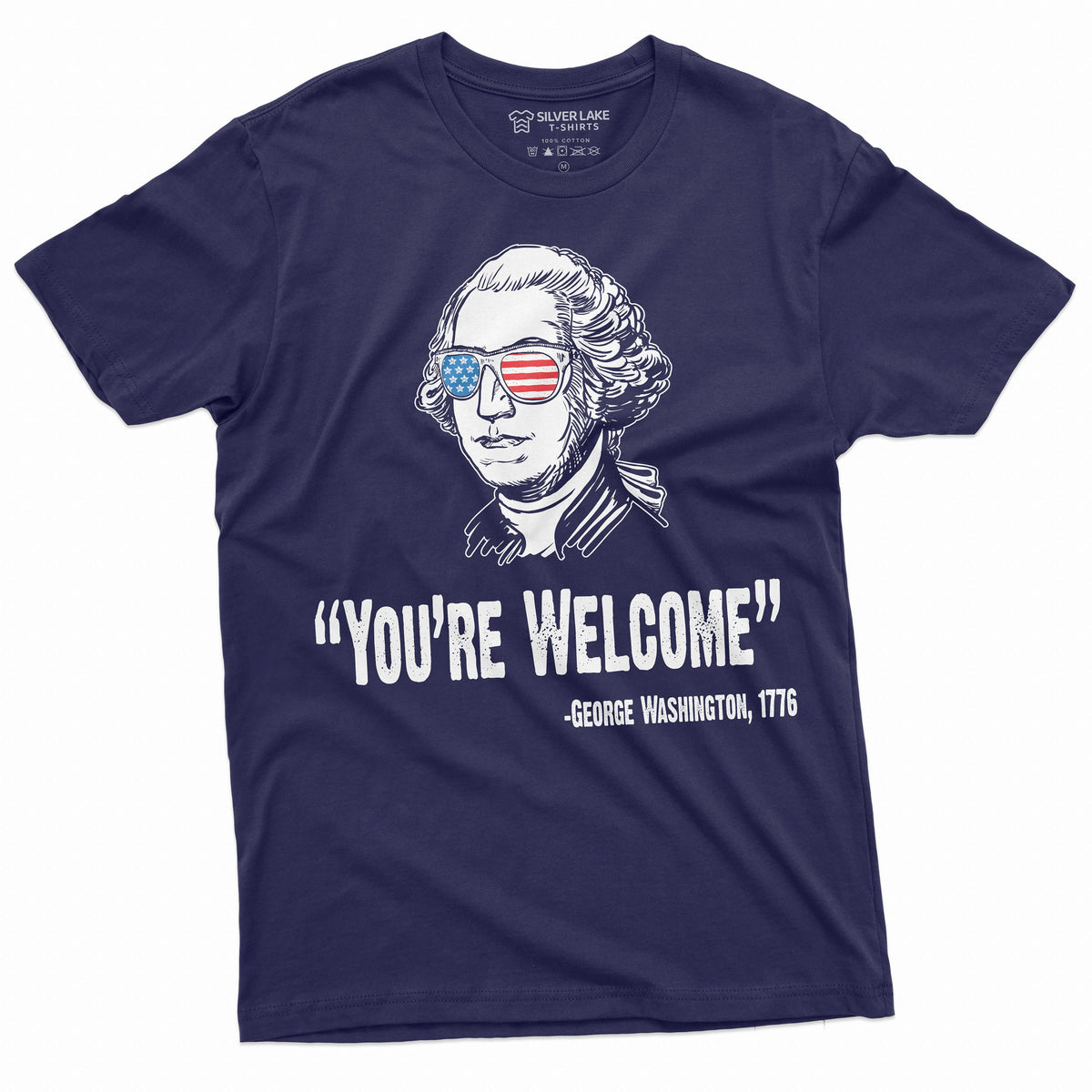 4th of July Mens tee Shirt Funny George Washington Quote We Are Welcome Unisex Womens Mens Tee For independence day Graphic Tee – Warm & Stylish · Perfect For Daily Wear