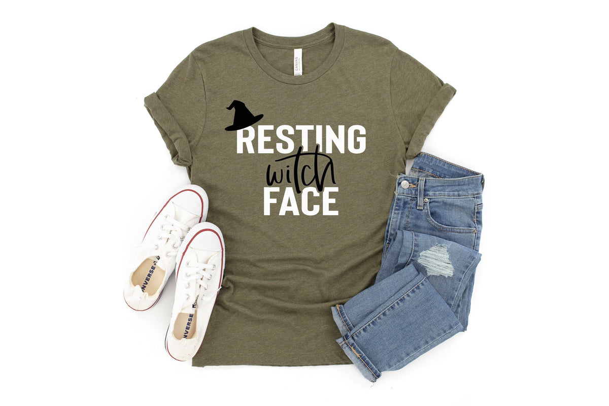 Resting Witch Face Shirt Resting Witch Face Tee Halloween Shirt Witch T Shirt Womens Halloween Cute Halloween Tee Witch Shirts Graphic Tee – Aesthetic Look · Must-Have Style