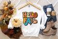 Hello Fall Leopard Shirt Cute Fall Shirt Fall Shirts Fall T Shirt Happy Fall Shirts Autumn Shirt Thanksgiving Shirt November Shirt Graphic Tee – Soft Feel · Must-Have Style