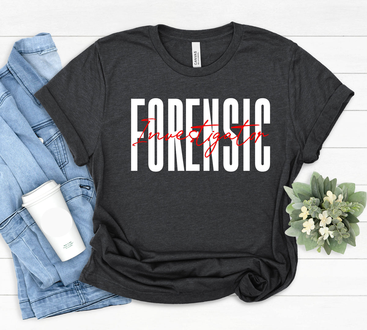 Forensics Manager T Shirt Forensic Science Crime Scene Criminal Justice Investigations Crime Lab Unisex Jersey Short Sleeve Tee Jersey – Easygoing Wear · High-Quality Print