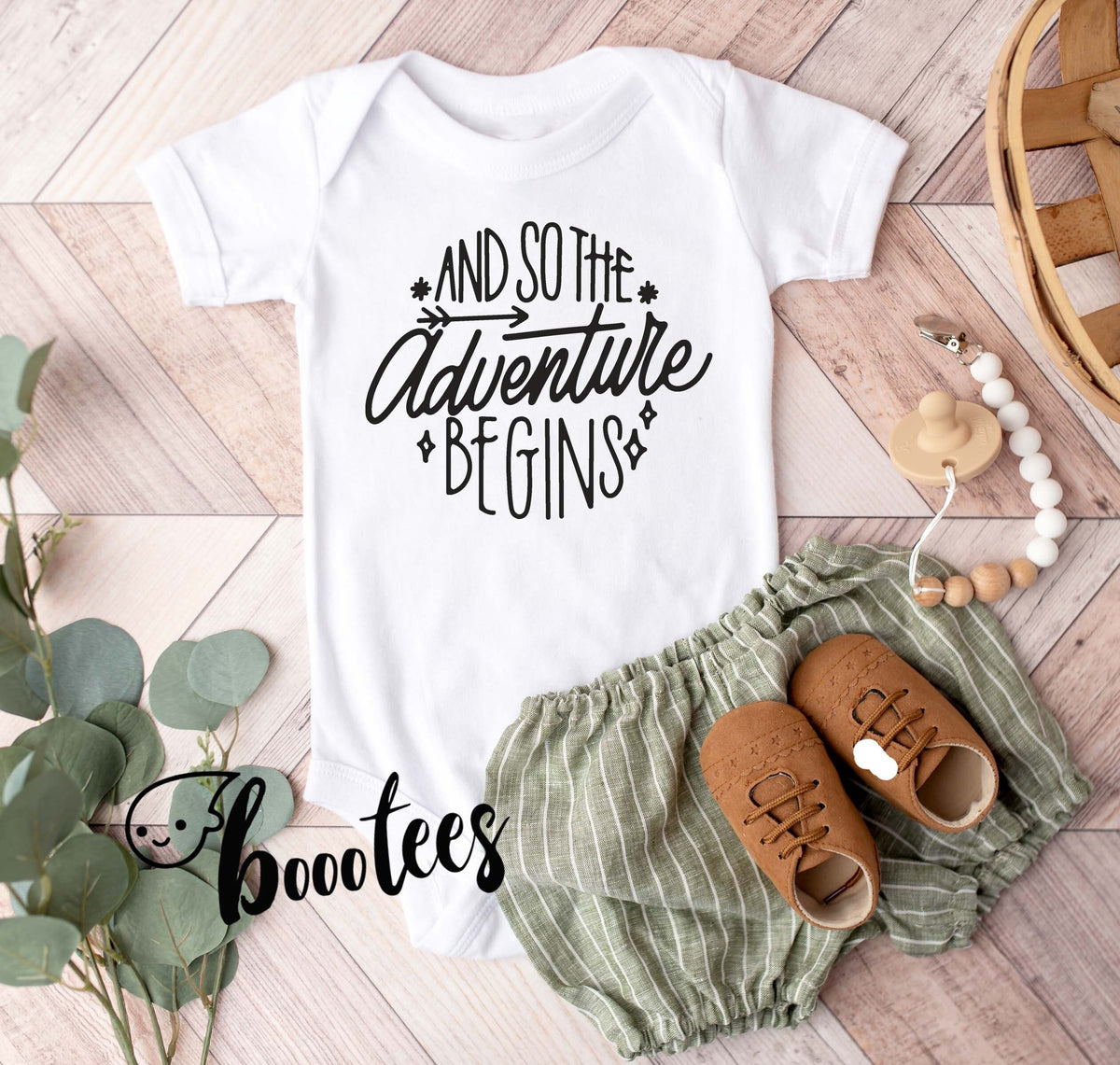 And So The Adventure Begins Onesie Camping Onesie Hiking Baby Shower T shirt Tee Tshirt Kids Graphic Tee – Fan Favorite · Great Gift For Fans