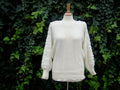 Vintage 80s White New Wave Punk Rochelle of California SMALL Graphic Tee – Bold Style · Perfect For Daily Wear