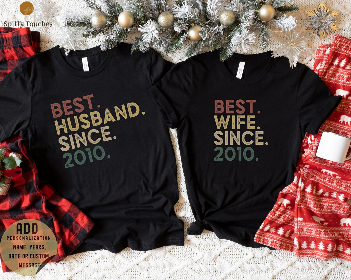 10th Anniversary Gift For Him Gift for Couple 10th Wedding Anniversary Shirt For Her Gifts For Husband And Wife Gifts For Parents Graphic Tee – Bold Style · Great Gift For Fans