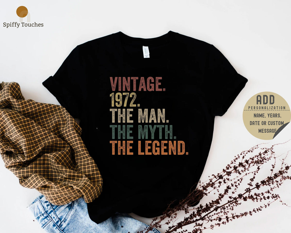 50th Birthday Shirt Vintage 1972 Shirt 1972 Classic Vintage Shirt 50th Birthday Gift For Men50th Birthday Best Friend50th Classic Shirt Graphic Tee – Easygoing Wear · Trending Graphic Apparel