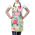 Nana White Norwegian Floral Apron Nana Apron Gifts for Nana Apron Washable Apron Graphic Tee – Soft Feel · Must-Have Style